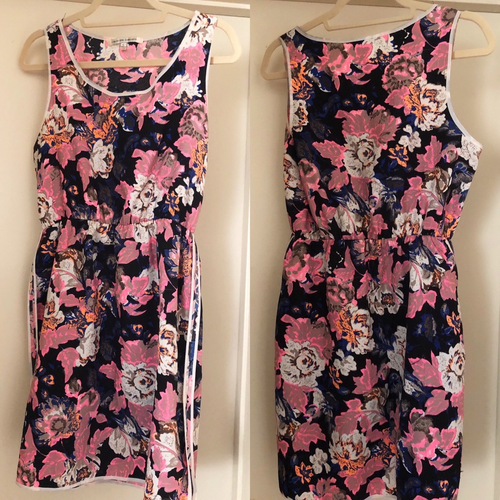 Piperlime Floral Print Tank Mini Dress